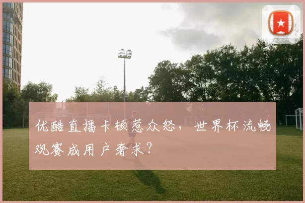 优酷直播卡顿惹众怒，世界杯流畅观赛成用户奢求？