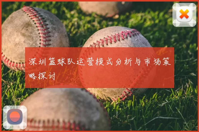深圳篮球队运营模式分析与市场策略探讨